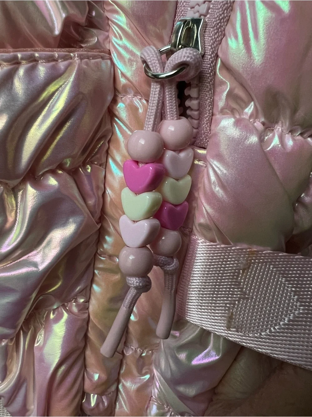 OMG NEW/Tags Kids Iridescent Pink Puffer Backpack